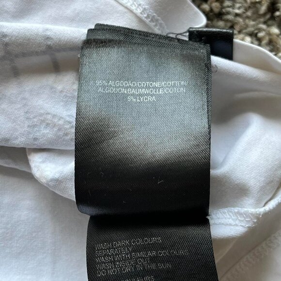 Avenue George V Paris White Y2K Studded Shirt Men Large Streetwear Casual Tee - Picture 4 of 8